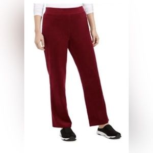 👗Karen Scott red velour pants ( part of 3 for $25 promo)